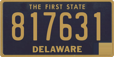 DE license plate 817631