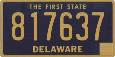 DE license plate 817637