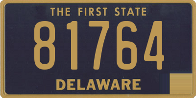 DE license plate 81764