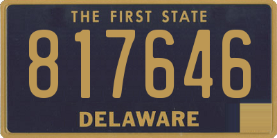 DE license plate 817646
