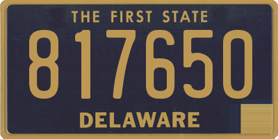DE license plate 817650