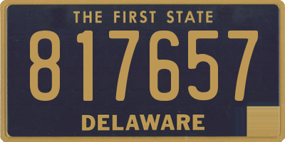 DE license plate 817657