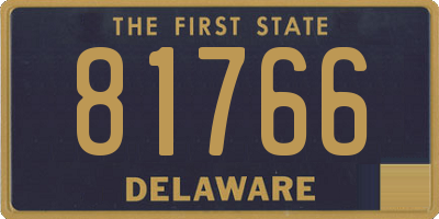 DE license plate 81766