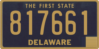 DE license plate 817661