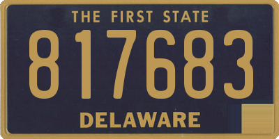 DE license plate 817683