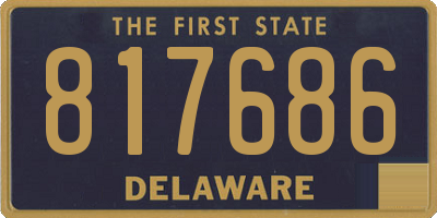 DE license plate 817686