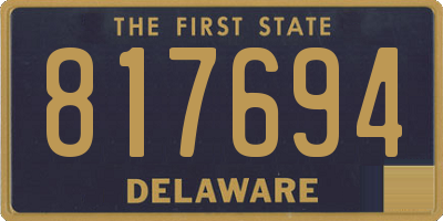 DE license plate 817694
