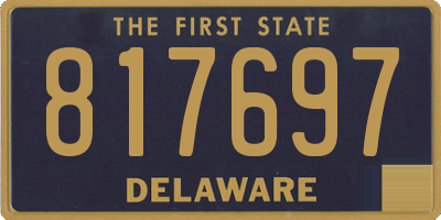 DE license plate 817697