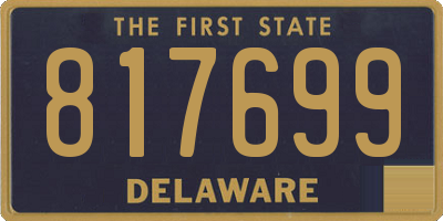 DE license plate 817699
