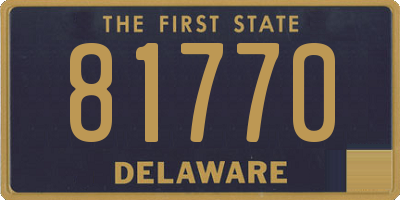 DE license plate 81770