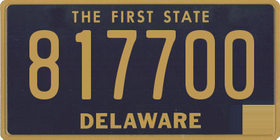 DE license plate 817700