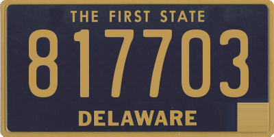 DE license plate 817703