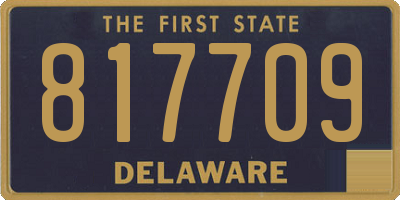 DE license plate 817709