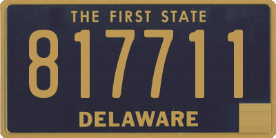DE license plate 817711