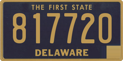 DE license plate 817720