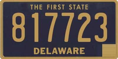DE license plate 817723