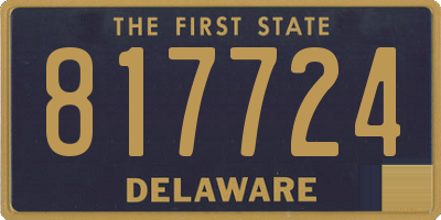 DE license plate 817724