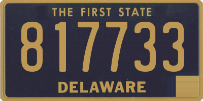 DE license plate 817733