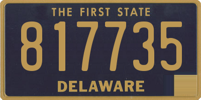 DE license plate 817735