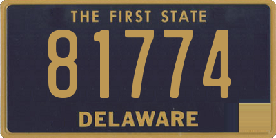 DE license plate 81774