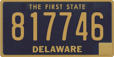 DE license plate 817746