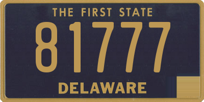 DE license plate 81777