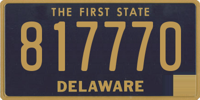 DE license plate 817770
