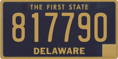DE license plate 817790