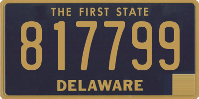 DE license plate 817799