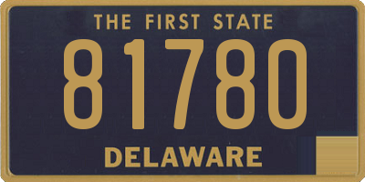 DE license plate 81780