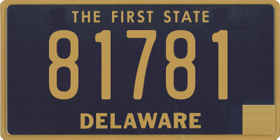 DE license plate 81781