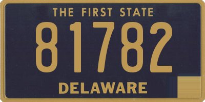 DE license plate 81782