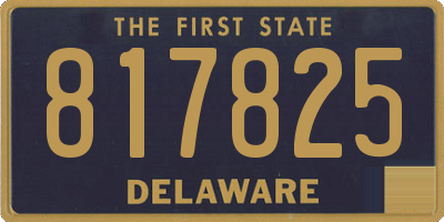 DE license plate 817825
