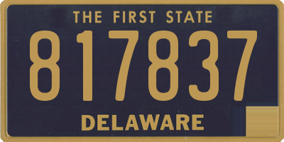DE license plate 817837