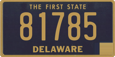 DE license plate 81785