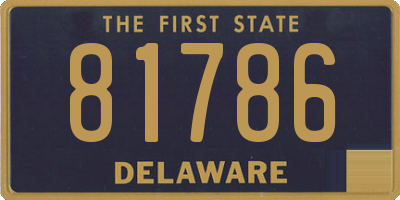 DE license plate 81786