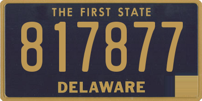 DE license plate 817877