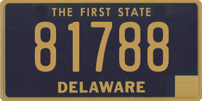 DE license plate 81788