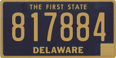 DE license plate 817884