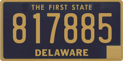 DE license plate 817885