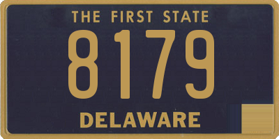 DE license plate 8179