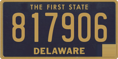 DE license plate 817906