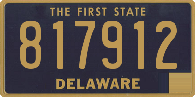 DE license plate 817912