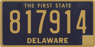 DE license plate 817914
