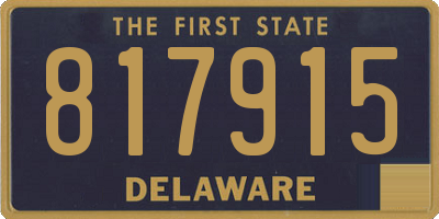 DE license plate 817915