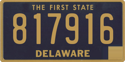 DE license plate 817916
