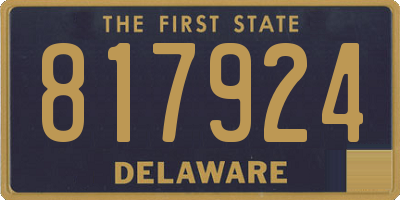 DE license plate 817924