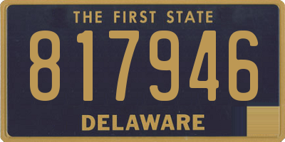 DE license plate 817946