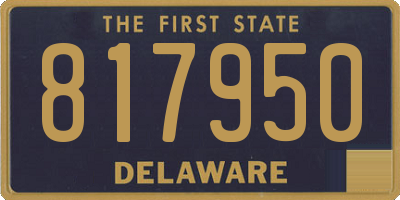 DE license plate 817950