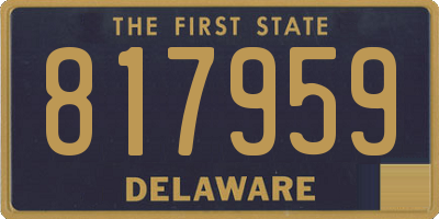 DE license plate 817959
